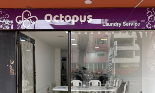 Fachada Octopus sede Lago Lavanderia cerca a unilago